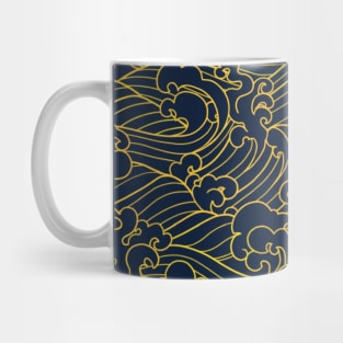 Waves Illustration Mug